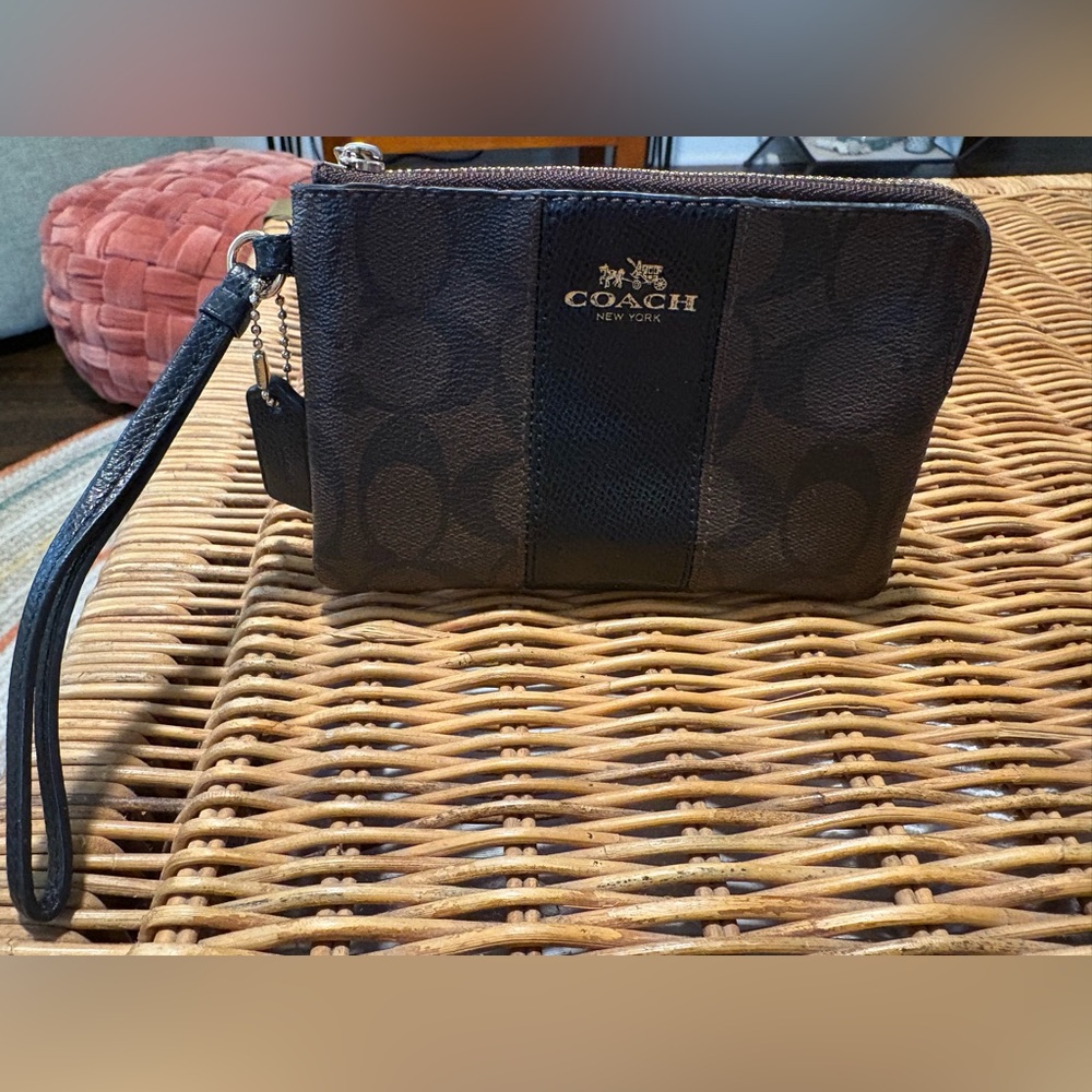 Coach Chocolate Brown Wristlet